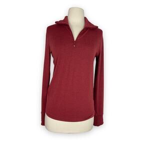 Nils Women's Base Layer Top 1/4 zip t neck S